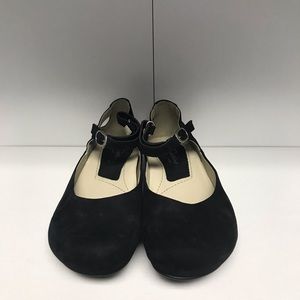 Earthies Black baby doll flats